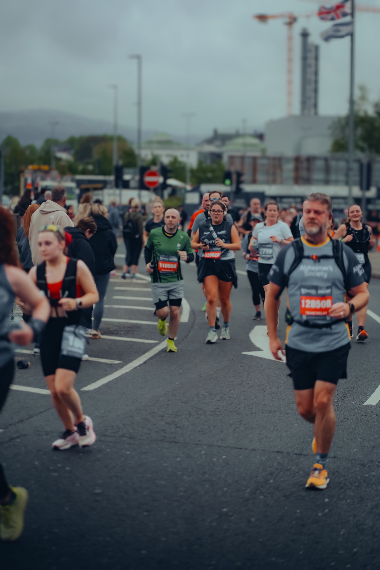 Runners at a UK marathon